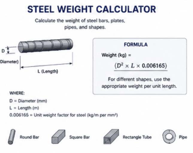 Steel Weight Calculator - Construction Toolkit