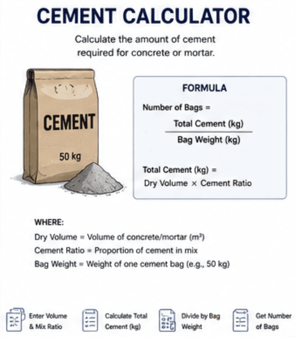 Cement Calculator - Construction Toolkit