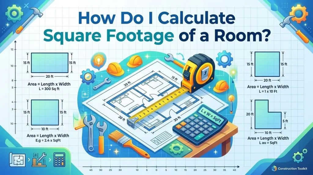 Calculate Square footage of a room - Construction Toolkit